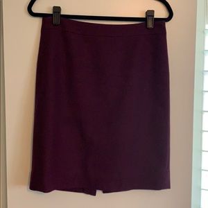 J Crew maroon pencil skirt
